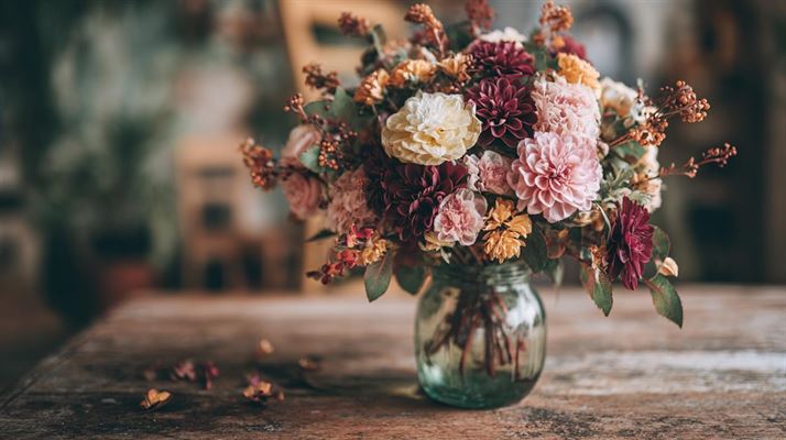 Kunstige efterårsbuketter - skab hyggelig stemning året rundt